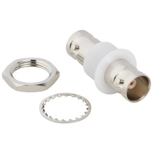 112444, РЧ адаптеры - внутрисерийные BNC JACK JACK BLKHD ADAPTER ISO-75 Ohm