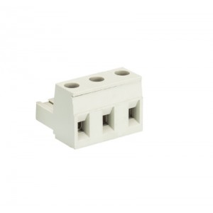 Розетка Wiecon 8413 B / 3 OB, Розеточный разъем, угловой, на кабель, шаг: 7.62 мм, 3 полюса, фиксация провода винтовая, исполнение: без маркировки, 690V, 12А, цвет: серый