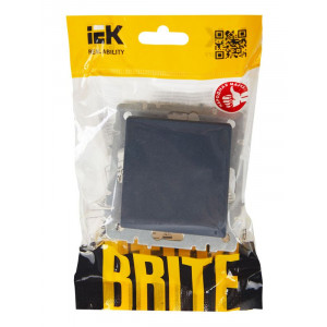 Выключатель проходной 1-кл. СП BRITE ВС10-1-6-БрМ 10А маренго BR-V12-0-10-K35