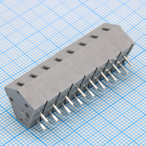 DG245-5.0-08P-11-00A(H), Нажимной безвинтовой клеммный блок 8 контактов. Зажим типа зажимная клеть. Серия DG245-5.0