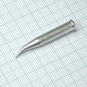 0102SDLF06L, Жало паяльное для паяльников ERSA I-Tool, I-Tool Nano, I-Tool Pico, изогнутый под углом 45° конус 0,6 мм, удлиненный