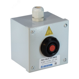 Пост кнопочный ПКУ 15-21.111 54 У2 (ВК30-10-11110-54 (1з+1р) красн. + PG-13.5) пост управления ET054942