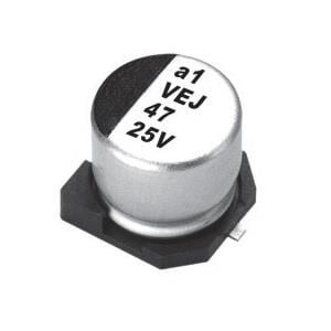VEJ471M1CTR-0810, Алюминиевые электролитические конденсаторы для поверхностного монтажа 470uF 16 Volts 20%