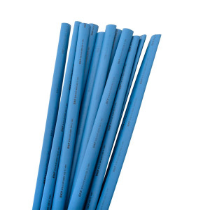 Термоусаживаемая трубка ТУТ нг 8/4 синяя в отрезках по 1м PROxima tut-8-g-1m