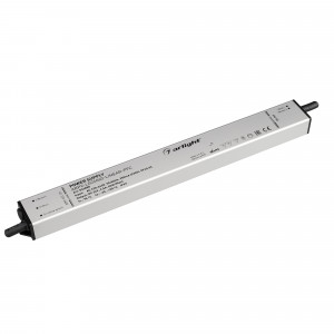Блок питания ARPV-LG24060-LINEAR-PFC (24V, 2.5A, 60W) 034888, Источник напряжения с гальванической развязкой для светодиодных изделий. Входное напряжение 220-240 VAC. Выходные параметры: 24 В, 2.5А, 60 Вт. Встроенный PFC >0.95. Тонкий металлический корпус IP67. Вход: 220-240VAC. Выход: 24VDC. Размер 290х30х21 mm.