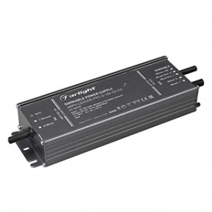 Блок питания ARPV-LG24250-PFC-0-10V-CV-CC (24V, 10.4A, 250W) 036936, Диммируемый источник напряжения с переходом в режим источника тока по стандарту 1-10 В без полного гашения (также доступно диммирование с помощью резистора 10кОм) с гальванической развязкой для светодиодных изделий. Входное напряжение 100-240 VAC. Выходны