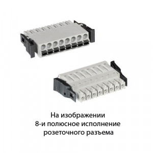 Розеточный разъем на кабель 27.631.4253.0, Розеточный разъем, прямой, на кабель, шаг: 3.5 мм, 12 полюсов, фиксация провода Push-in, исполнение: без маркировки, с защелками, 250V, 8А, цвет: серый