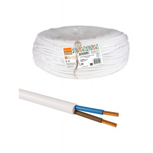 Провод ПВСмб 2х4 (100м), белый Народный SQ0118-0933