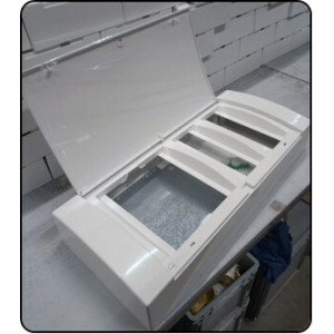 Щит комбинированный "Unix" белая дверь (2х12 модулей + 1 мп) 4 габарит IP40 PROxima ux-2x12+1m-nw