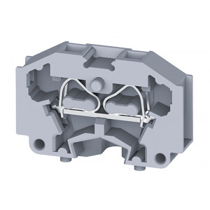 Проходная клемма (MINI) CM1.5S, Проходная клемма, MINI, боковой подвод кабеля, 2 точки подключения, тип фиксации провода: пружинный, номинальное сечение: 1,5 мм кв., 17А, 500V, ширина: 5 мм, цвет: серый, тип монтажа: на панель