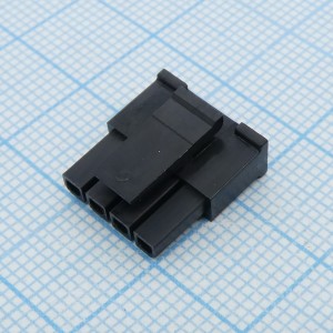 436450400, Корпус разъема, однорядный, Серия Micro-Fit 3.0, Гнездо, 4 вывод(-ов), 3 мм