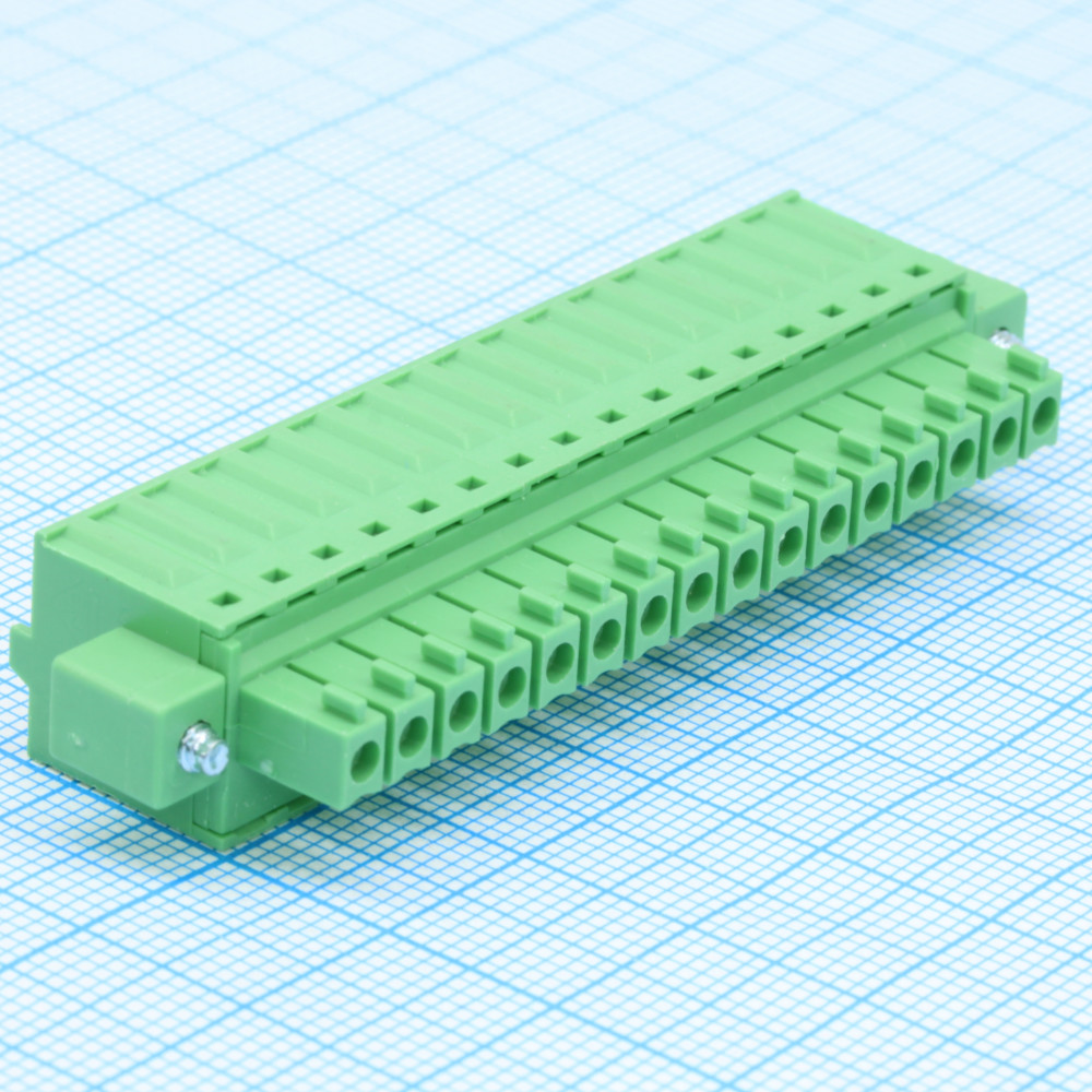 Изображение товара Клеммный блок 16 контактов серия 15EDGKDM-3.5-16P для надежных соединений