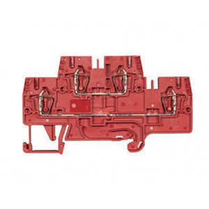 Этажная клемма WKFN 2,5 E/35/NGL, Этажная функциональная клемма, 2 этажа, тип фиксации провода: пружинный, номинальное сечение: 2,5 мм кв., 24A, ширина: 5 мм, цвет: красный, тип монтажа: DIN35