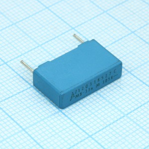 B32922C3333M000, Конденсатор пленочный помехоподавляющий X2 0.033мкФ 630В/305В пик-пик ±20% (18х5х10.5мм) радиальный пластиковый прямоугольный корпус