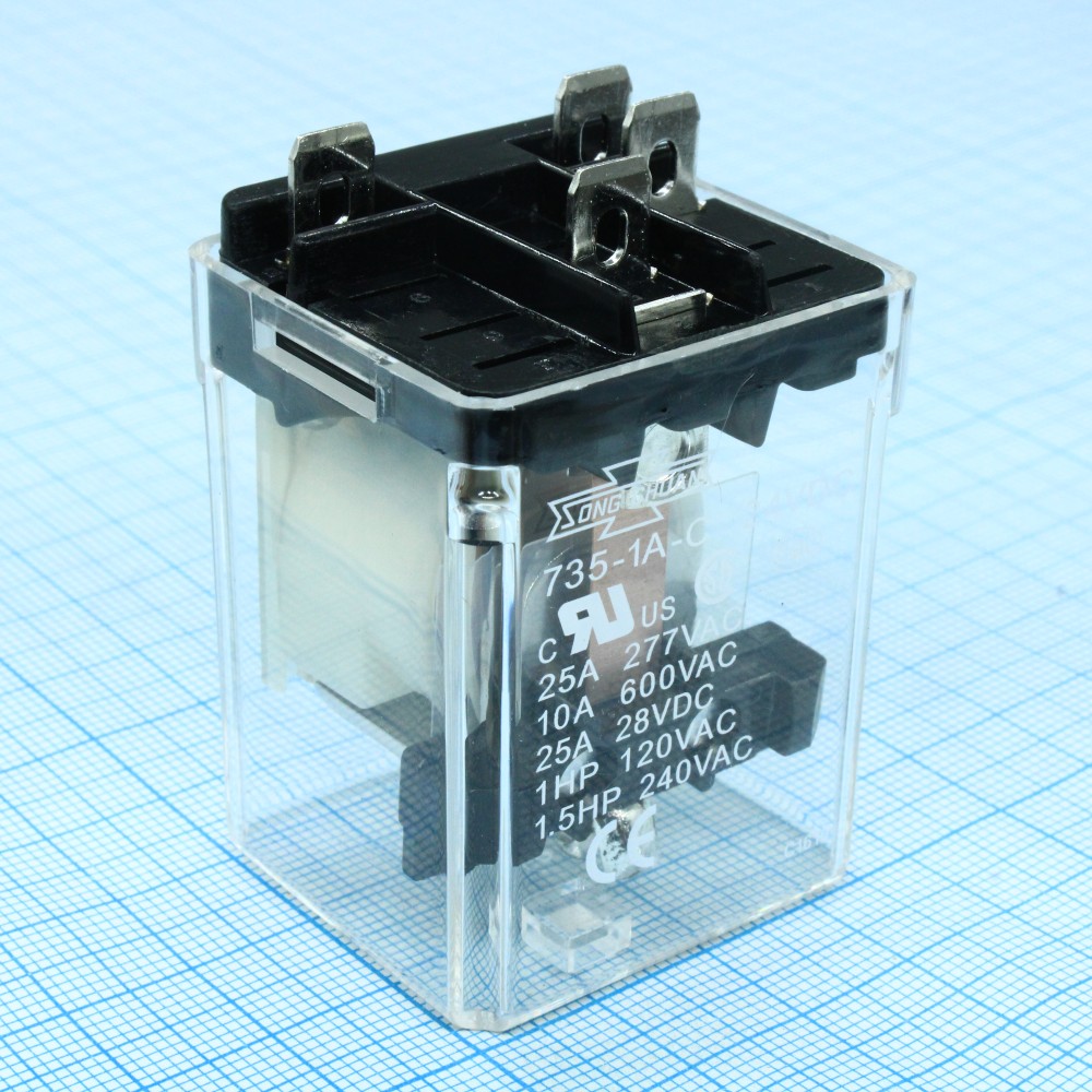 Изображение товара Реле в колодку 735-1A-C 24VDC 15А 240VAC DM