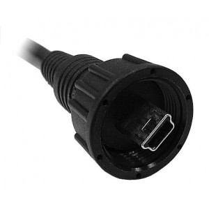 LTWNUB-20AFMM-SL7A01, USB-коннекторы Mini USB B Plug IP67 1M Cbl Strain Relief