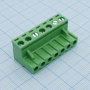 2EGTK-5.08-07P-14-00, Разъемный клеммный блок, 7 контактов. Серия 2EGTK-5.08