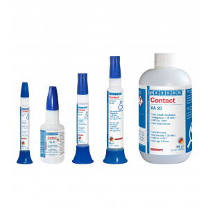 wcn12000012, 10018860 WEICON Contact VA 20 Цианоакрилатный клей (12 г) Основа - этилат. Низкая вязкость < 20 mPa·s. Быстры