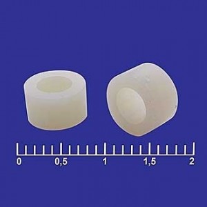 Ф7-4X4, Втулка пластиковая D=7мм, d внутр=4мм, L=4мм / держатель LED