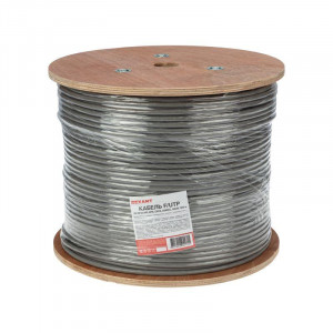 Кабель витая пара F/UTP кат.6 4х2х24AWG solid CU ZH нг(А)-HF сер. (305м) 01-0167