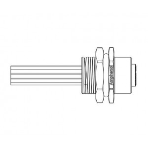 M12A-17PFFC-SH8C20, Кабели для датчиков / Кабели для приводов M12 PANEL CONN 17P F X1.5 W/WIRES L-200MM