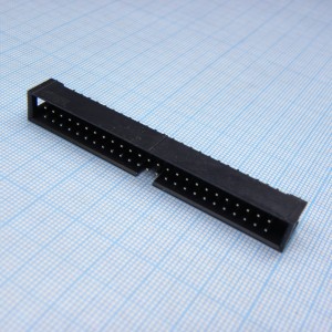 DS1013-50SSIB1-B-0, IDC разъем, вилка на плату прямая двухрядная 50pin(2x25)., шаг 2.54мм