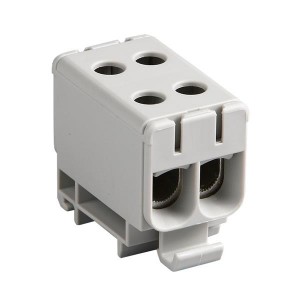 201606-0660, Fixed Terminal Blocks HC UNVCLP TAP 2CKT GRY/GRY 150A