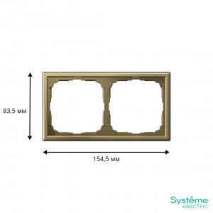 Рамка 2-м ArtGallery зол. SE GAL001602