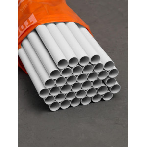 Труба гладкая жесткая ПВХ d 25 (111 м) длина 3 м, серая SQ0404-0003