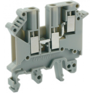 Проходная клемма UKJ-4/1X2E, Проходная клемма, 3 точки подключения, тип фиксации провода: винтовой, номинальное сечение: 2,5 мм кв., 32A, 500V, ширина: 6,2 мм, цвет: серый, тип монтажа: DIN35 стандарт GB/T14048.1,