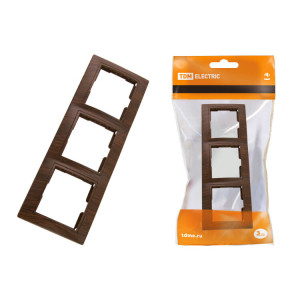 Рамка 3-х постовая горизонтальная "ЭКО" (бук) "Таймыр" SQ1814-0328