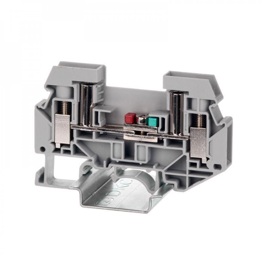 Изображение товара Клемма измерительная, винтовой зажим, 2 точки подключения, 6 кв.мм, серая TUR-6-RTK-S