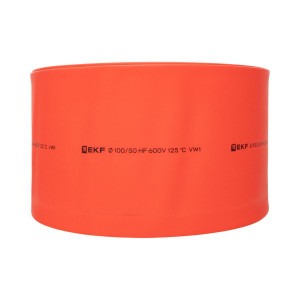 Термоусаживаемая трубка ТУТ нг 100/50 красная рулон PROxima tut-100-r