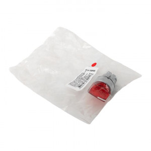 Исполнительный механизм переключателя ХB4 красный на 3 положения возвратный без фиксации, с подсветкой с короткой ручк IP65 EKF XB4BD3L-R-65