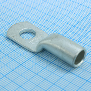 Наконечник кабельный ТМЛ 25-8-7, Наконечник кабельный медный луженый по ГОСТ кольцевой М8 под опрессовку проводов сечением 25 мм2