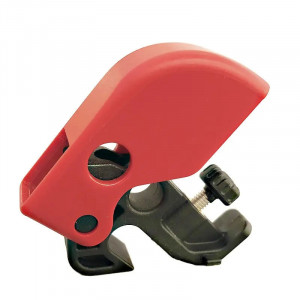 gwrD200, Блокиратор автоматических выключателей, нейлон, толщина переключателя – до 14 мм, 50х28 мм, цвет – красный, 1 шт/упак