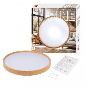 Светильник светодиодный декоративный PPB PINE 60Вт 4000К IP20 D485х75 настенно-потолочный бытовой JazzWay 5052666