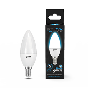 Лампа светодиодная Black 9.5Вт свеча 6500К холод. бел. E14 950лм 103101310