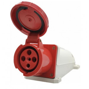 РОЗЕТКА СТАЦИОНАРНАЯ AM-134 63A 380V~415, РОЗЕТКА СТАЦИОНАРНАЯ AM-134 63A 380V~415V 3P+E IP67 (ANDELI)