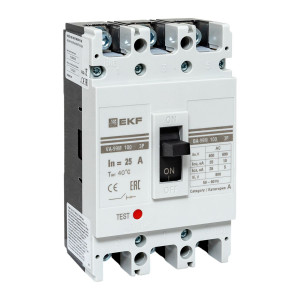 Выключатель автоматический 3п 100/25А 35кА ВА-99М PROxima mccb99-100-25m