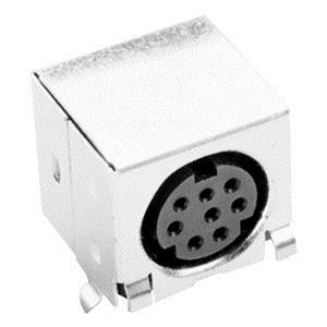 MD-40SGK, DIN Connectors 4 Pin Mini DIN Conn PCB mount RA