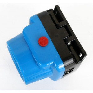 Фонарь аккумуляторный налобный LED5374 LED 1 режим 220В пластик. голуб. (бокс) 12427