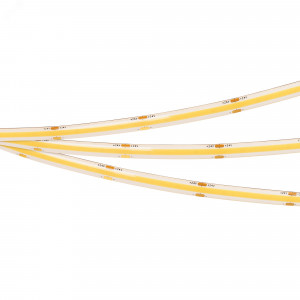 Лента герметичная COB-SE-X480-8mm 24V Day4000 (10 W/m, IP65, 5m) 045855, Лента COB сплошной засветки без видимых светодиодов, герметичная IP65 (SE - силиконовое покрытие). Светодиоды CSP 480 шт/м (2400шт на 5м). Цвет свечения ДНЕВНОЙ 4000K, высокий индекс цветопередачи CRI>90, угол 150°. Мощность 10 Вт/м (50 Вт на 5м), питание