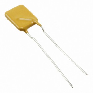 LVR025K, Самовосстанавливающийся предохранитель PTC 0.25A(hold) 0.56A(trip) 240VDC/240VAC 1.5W 18.5s 1.3Ohm, 9.6 X 3.8 X 18.8mm, радиальные формованные выводы