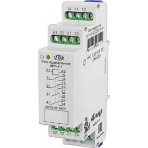 Реле промежуточное МРП-4-1 ACDC230В УХЛ4 4 переключ. контакта коммутируемый ток до 8А A8302-16938117