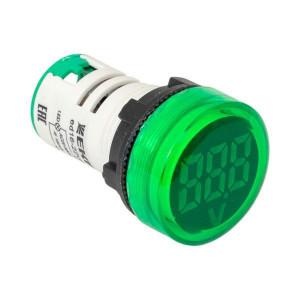 Индикатор значения напряжения ED16-22VD зел. PROxima ed16-22vd-g, Лампа сигнальная d22, 70-500V