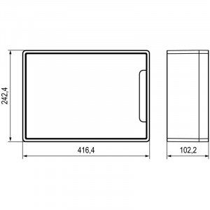Щиток настенный FRAME 18мод. с бел. дверцей с 2 шинами PEN на 8 и 10 отверст. бел. DKC F18W1WW