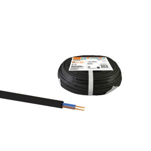 Шнур ШВВПмб 2х0,5 (50м), черный Народный SQ0120-0253