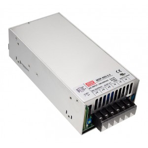 MSP-600-48, AC-DC, med, ККМ, 642Вт, вход 85…264В AC, 47…63Гц /120…370В DC, выход 48В/13A,  рег. вых 40.8…55.2В, изоляция 4000В AC, в кожухе 218х105х63.5мм, -40…+70°С, выход SB 5В/0.3А