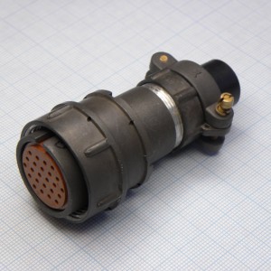 2РМТ27КПН24Г1В1В, Соединитель  цилиндрический низкочастотный негерметичный